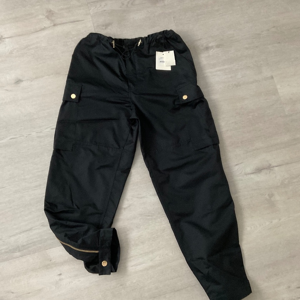 Sandro new with tag cargo pants in color black